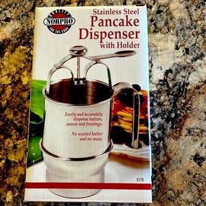 Norpro Stainless Steel Pancake Dispenser and Holder